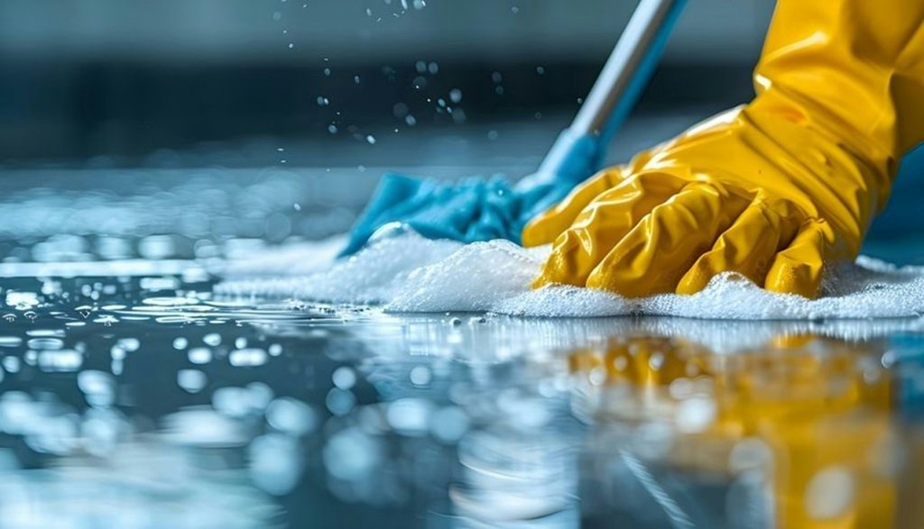 clean shower grout without scrubbing